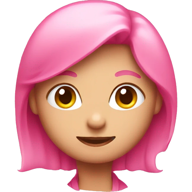 Cute pink emoji emoji