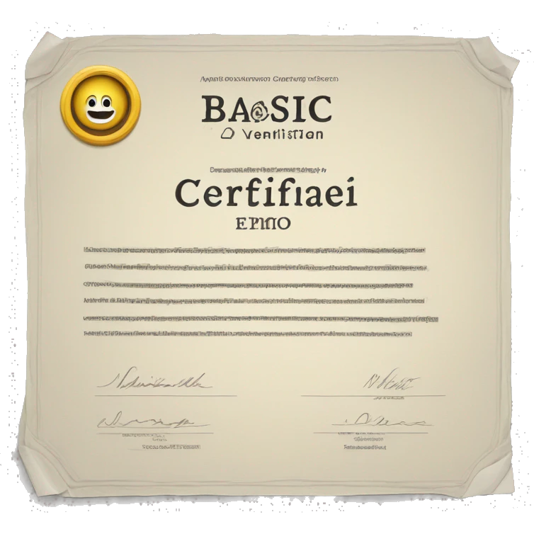 paper certificate for design basic  emoji