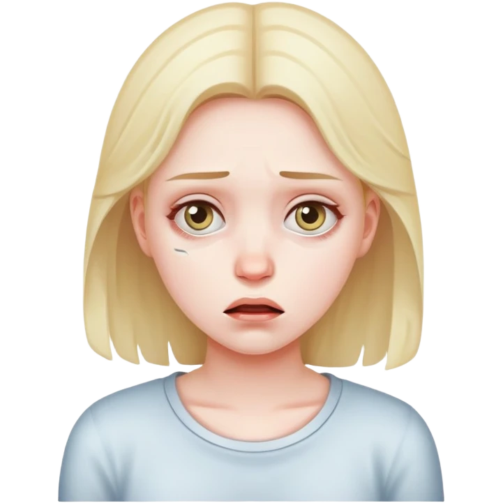 Een meisje die laat zien dat ze gaat flauwvallen  emoji