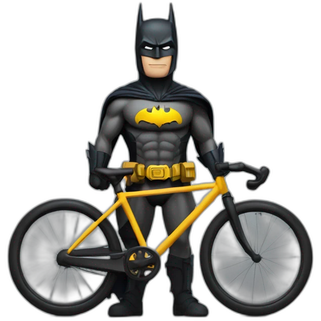 Batman en bicicleta con el nombre de Jorge emoji