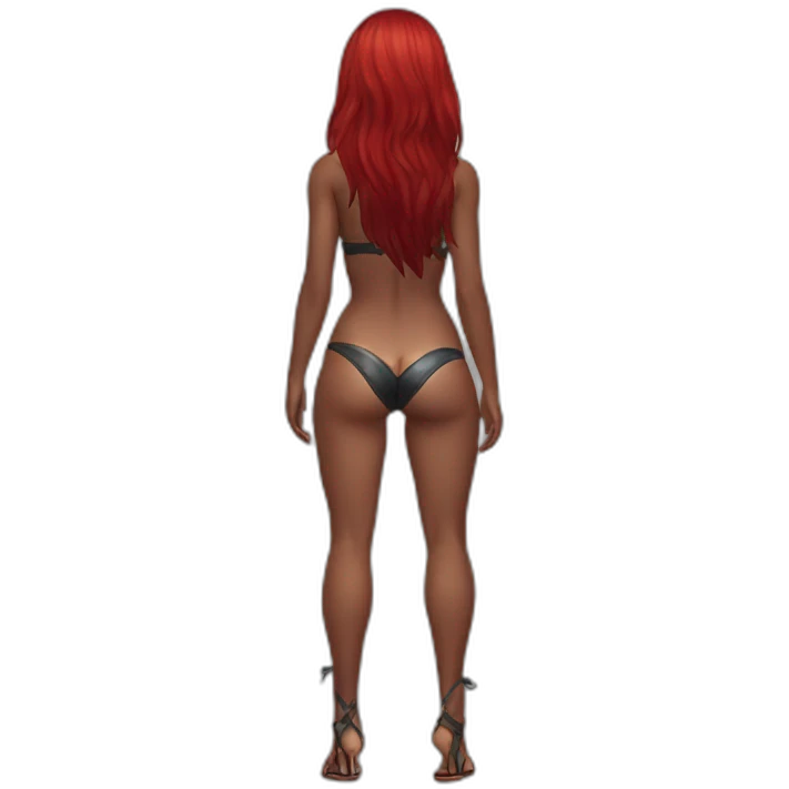 Katarina posing legs and ass in bikini sfw emoji
