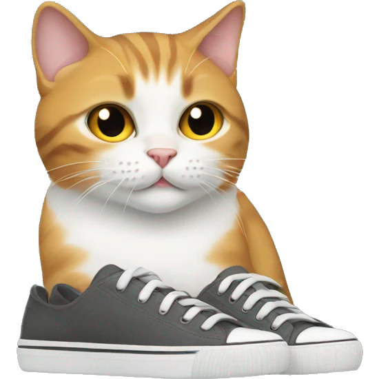 cat wearing shoes emoji
