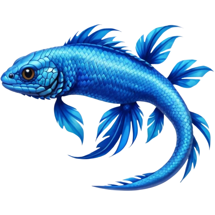 Mountain-Blue-Bird-Blue-Iguana-Blue-Betta-Fish fusion-animal-hybrid-creature emoji