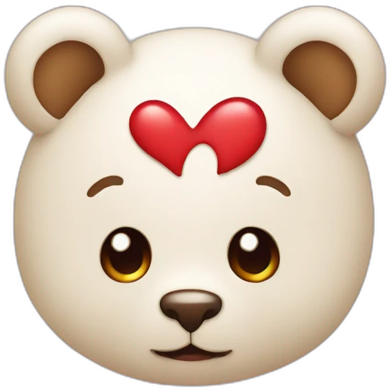 Orsetto con cuore emoji