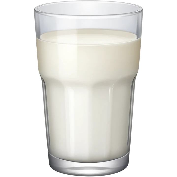 Quarter full milk glass emoji