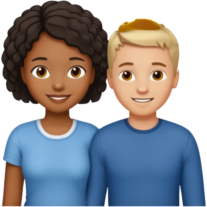 Black girl doggystyle with white man emoji