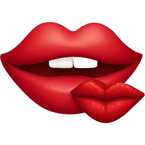 Red kiss  emoji