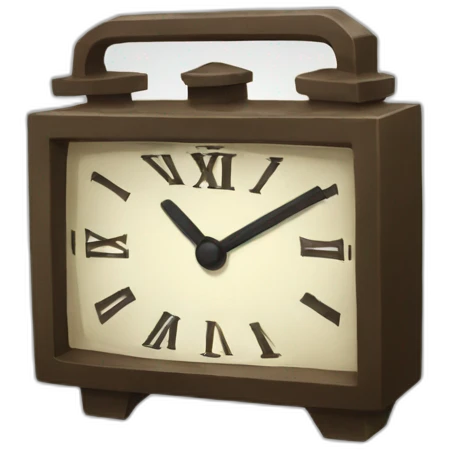 simple clock emoji