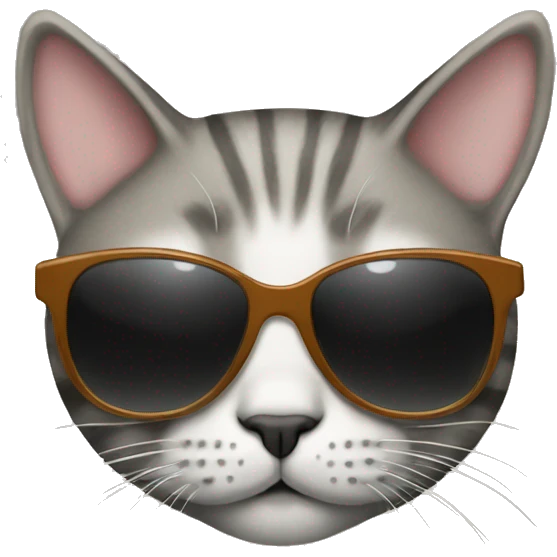 Cat with sunglasses emoji