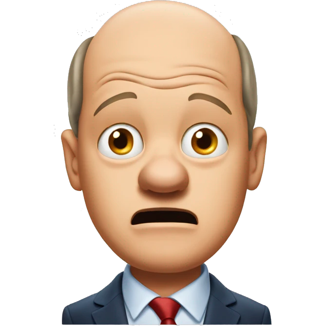 Olaf Scholz looking shocked emoji