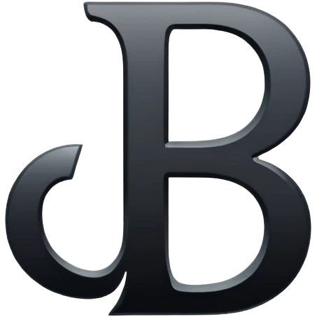 Font setting icon with letter B emoji