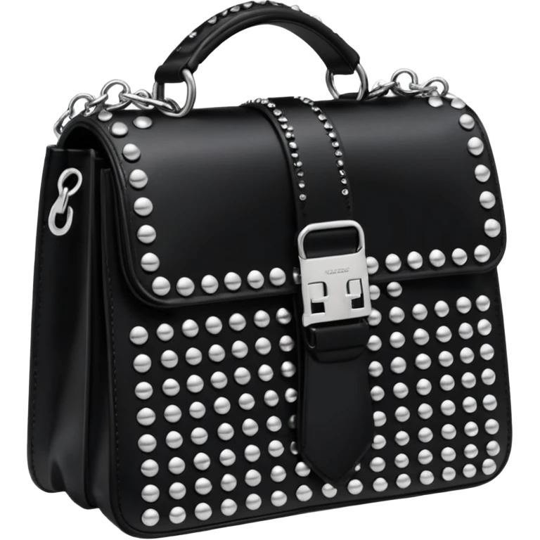 Ultra realistic Alexander Wang bag, in an anime aesthetic style with detailed embellishment  emoji