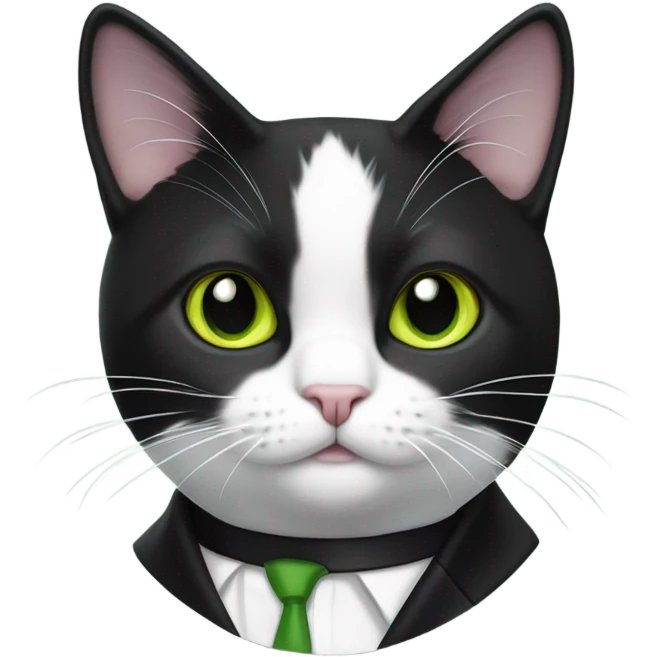tuxedo cat emoji