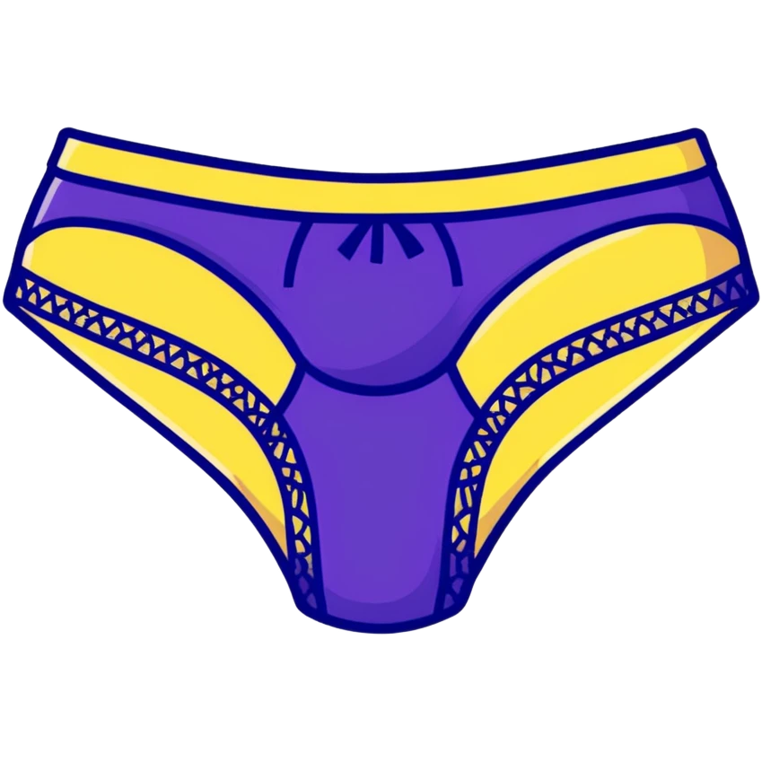 Purple lacy women's panties emoji