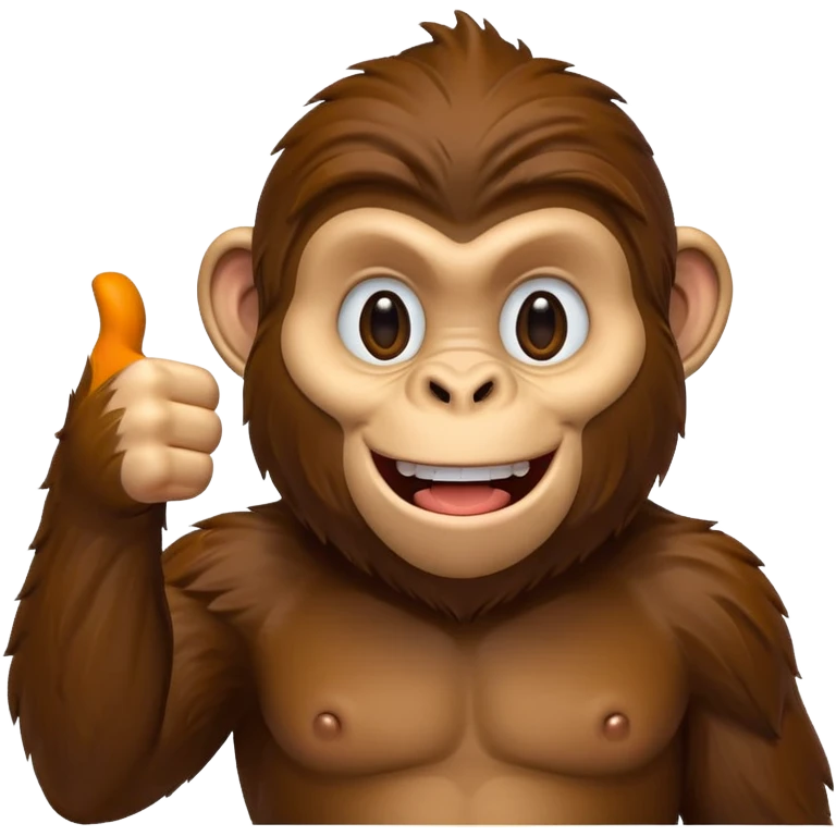 Ape with a thumbs up emoji
