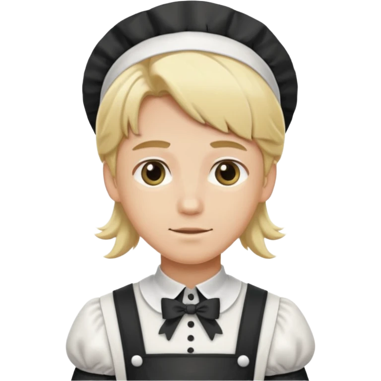 blond male maid emoji