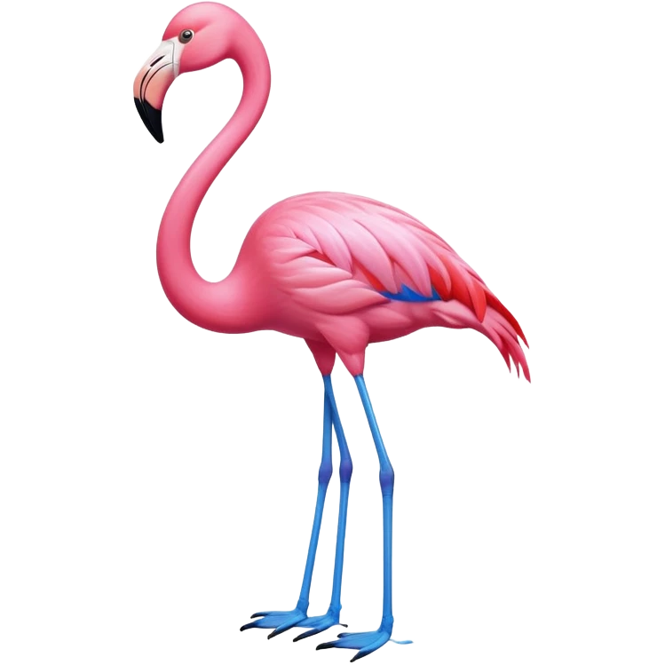 Blue Flamingo 🦩 emoji