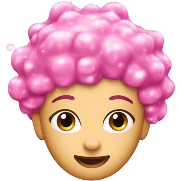 Pink shampoo with glitter  emoji