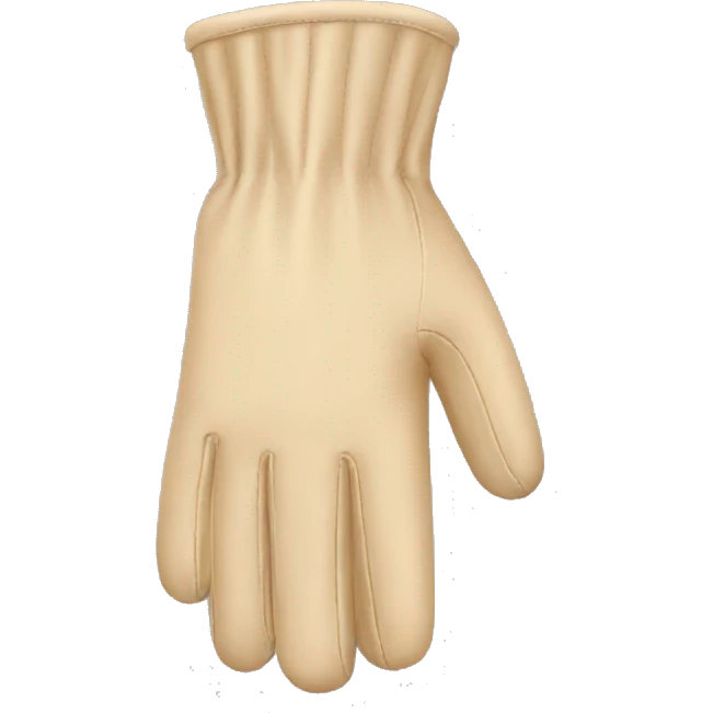 beige gloves  emoji