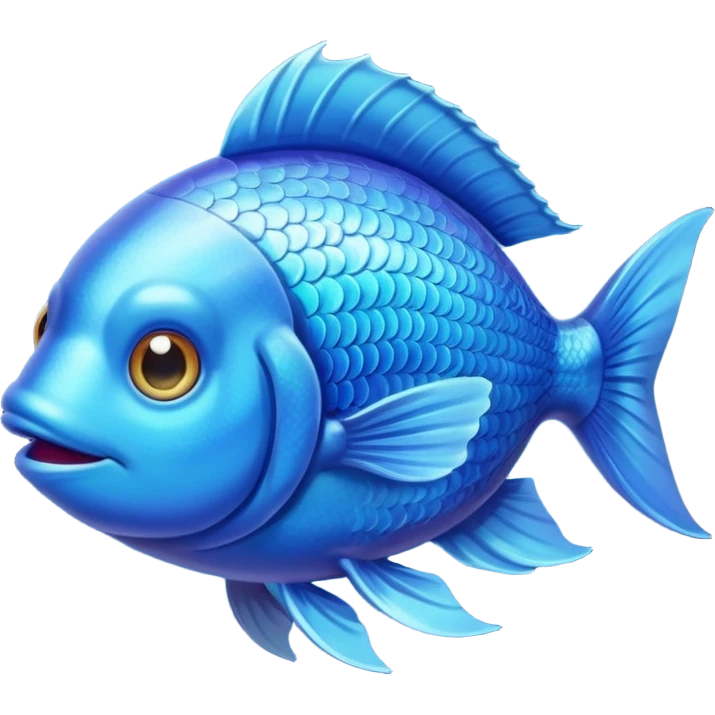 blue fish emoji