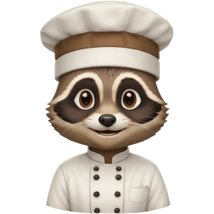 Chef raccoon emoji
