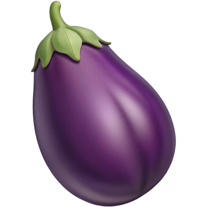 eggplant in peach emoji