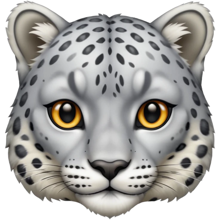 snow leopard face emoji
