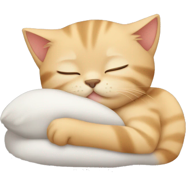 sleeping kitten emoji