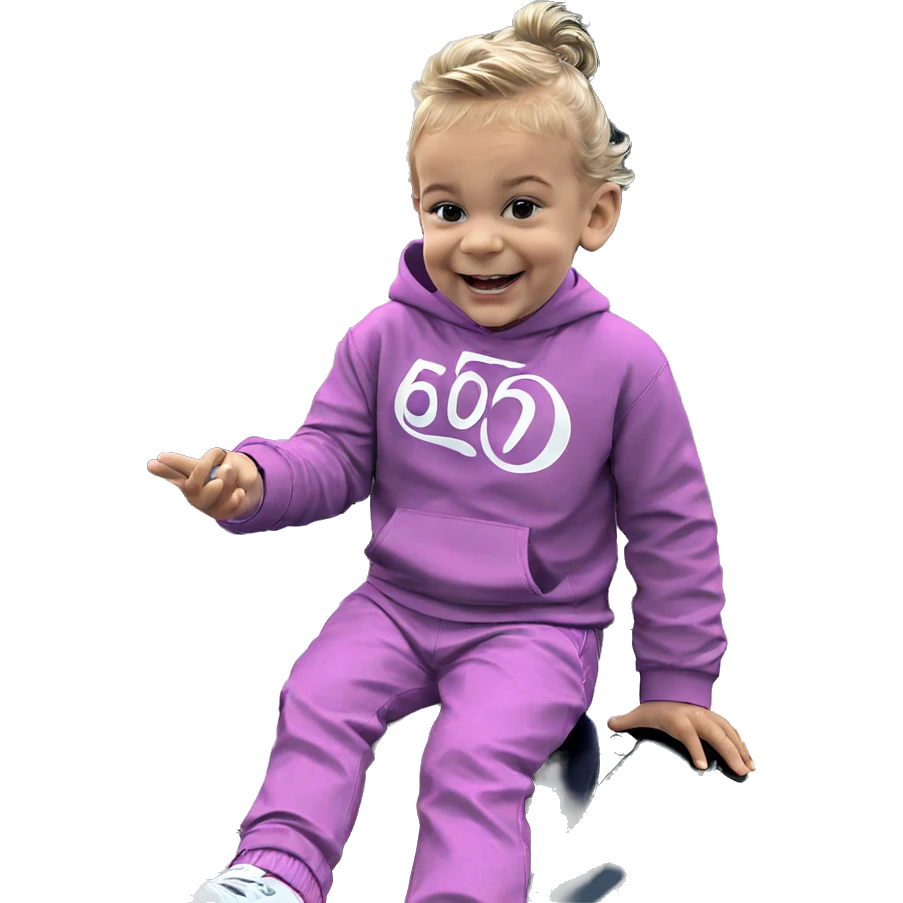 smiling boy sitting by car emoji