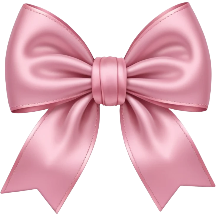 Light pink bow emoji emoji