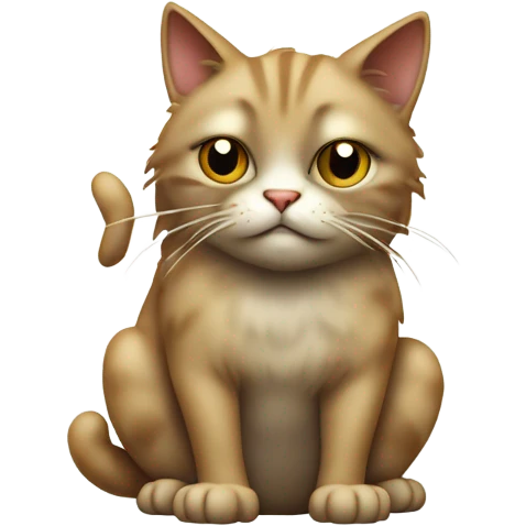 stinky cat peeing emoji