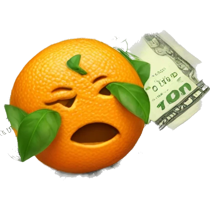 orange money emoji