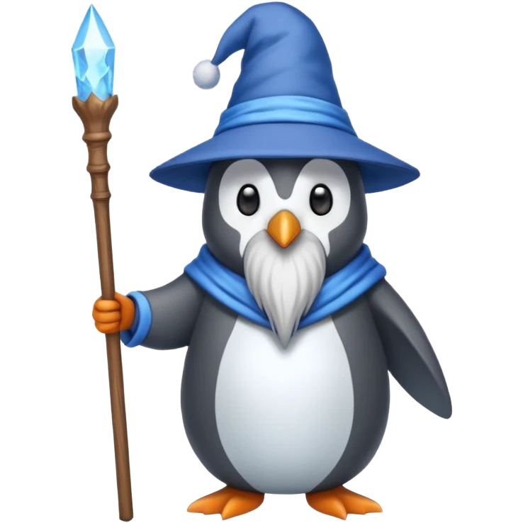 Penguin Wizard emoji