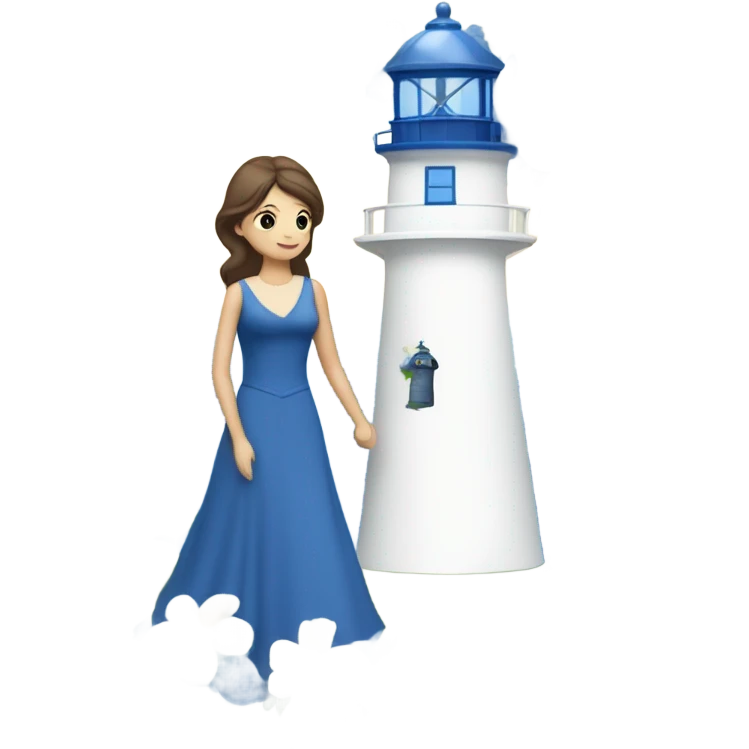 Best wedding ever lighthouse blue flowers emoji