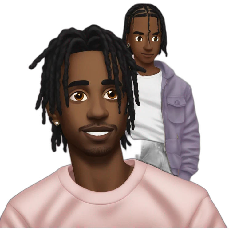 Playboi Carti with Travis Scott emoji