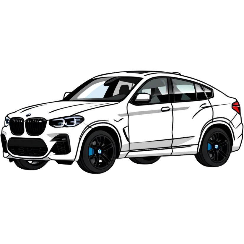Black bmw x4M emoji