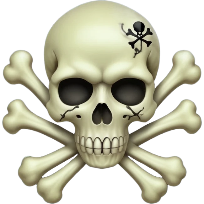 a poisonous cloud of gas, dark swamp color, with an image of a skull and two crossed bones behind the skull emoji