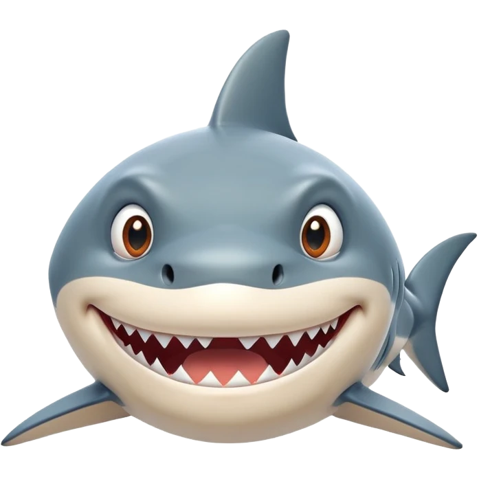 funny shark character in the style of Italian memes, expressive face, comical emoji