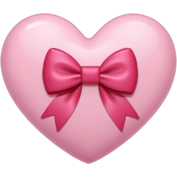 sakura heart with a bow emoji