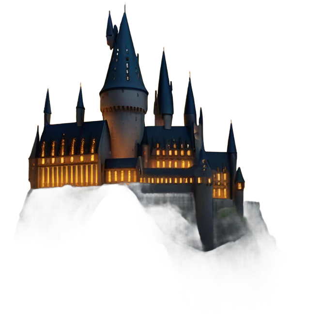 Hogwarts at night emoji