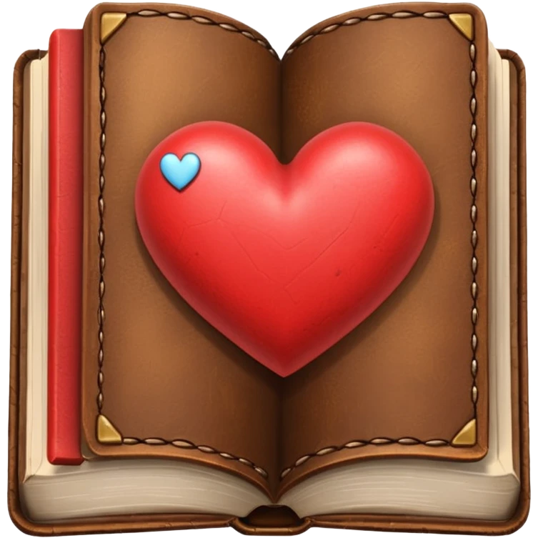 books with heart emoji
