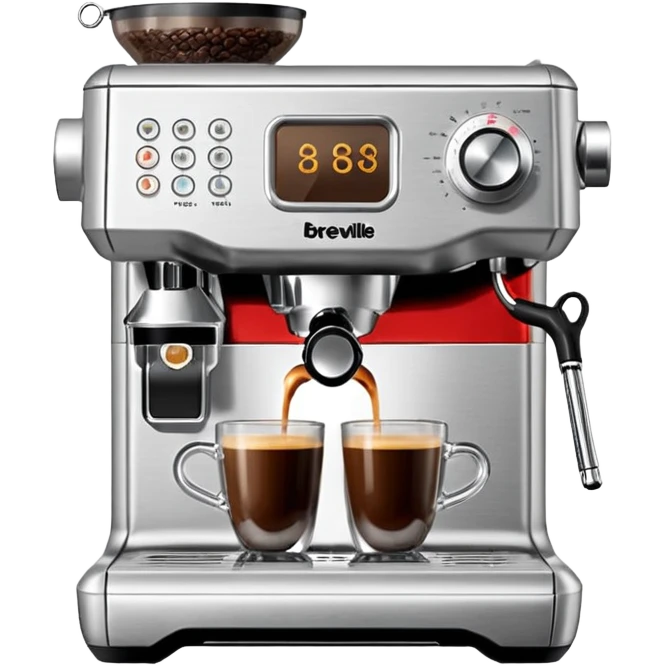 Breville espresso machine stainless emoji