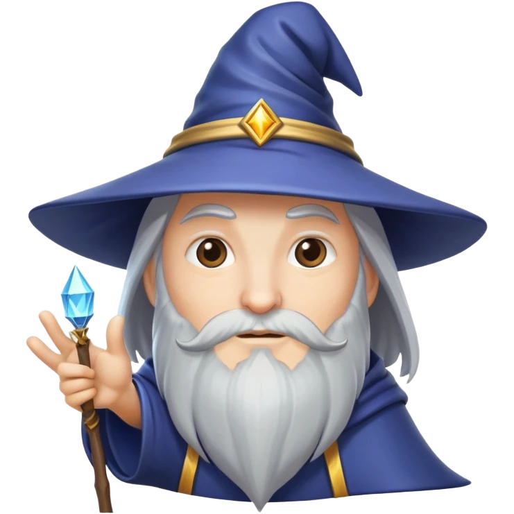 wizard in a dynamic pose emoji