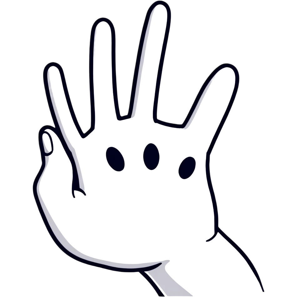 cat paw touching human hand in friendship emoji