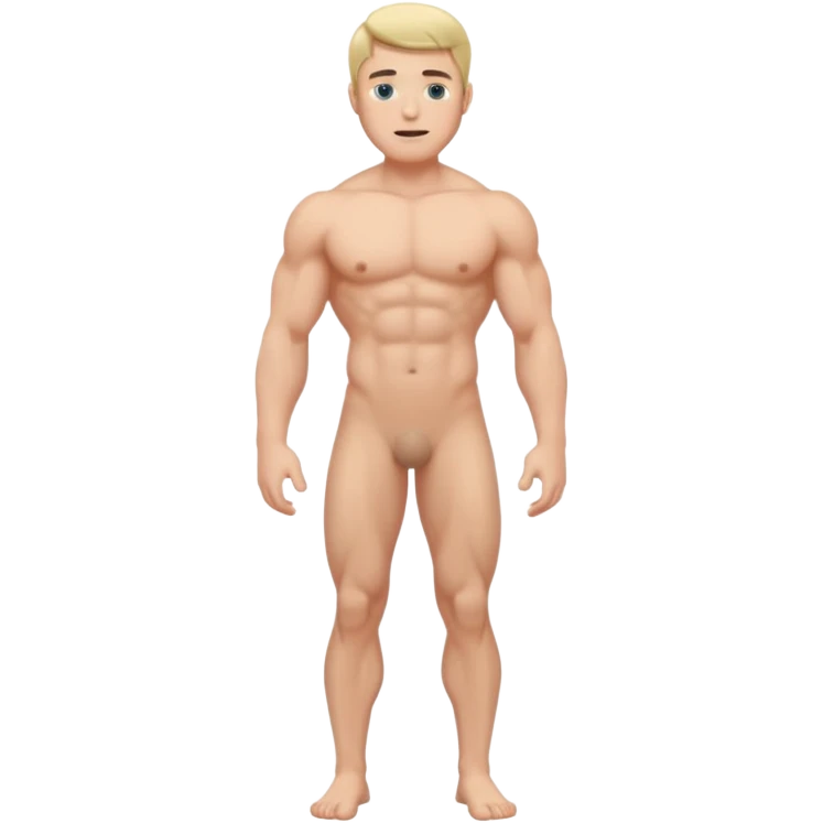 man naked full view emoji