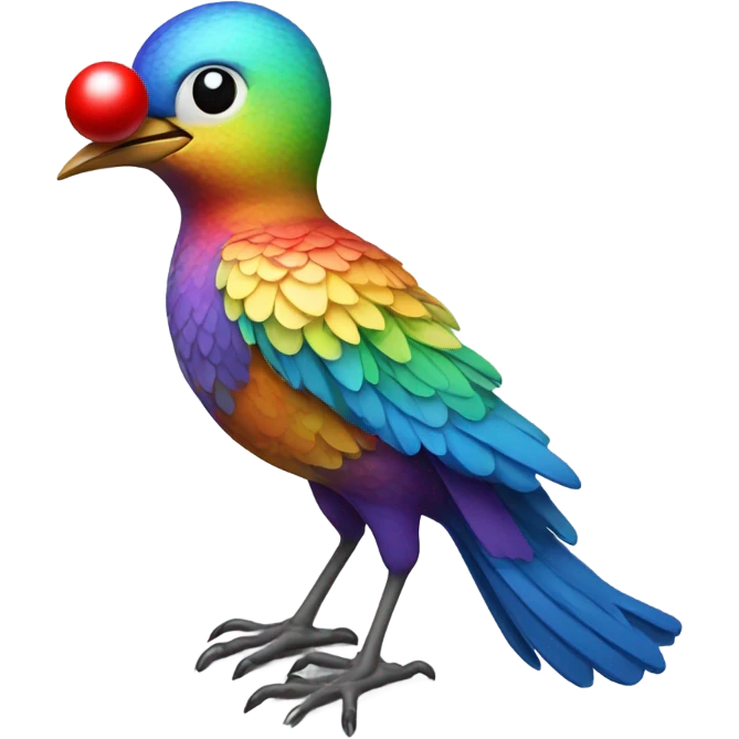 Bird with balls emoji