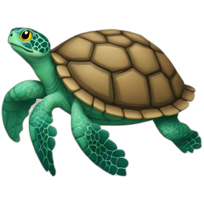tortue qui rigole emoji
