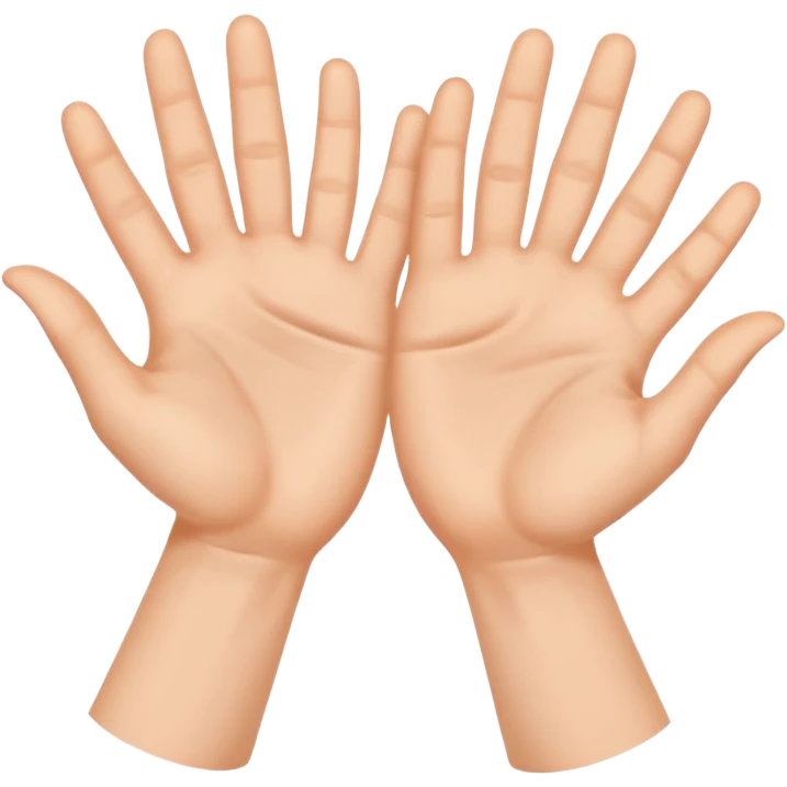 mám radost vyjádřeno rukama emoji