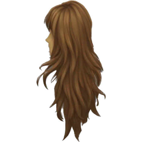 mysterious solo with long hair emoji