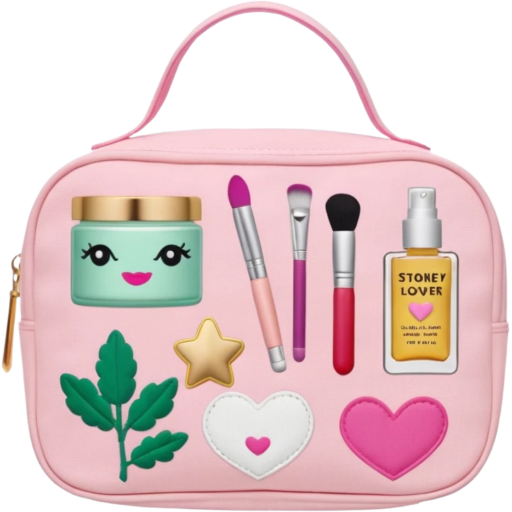 stoney clover lane makeup bag emoji